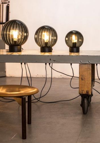 Tischlampe - WALDORF - Ruben Lighting - Glas / modern / mit Kabel