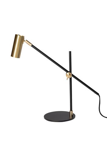 Tischlampe - LEKTOR - Ruben Lighting - Eisen / Messing / Thermoplast