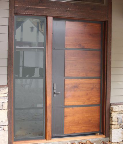 Eingangstür - HILL'S STYLE, MEEK'S 526 - AppWood - Holz / Metall / einflügelig