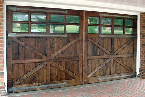 Einflügeliges Garagentor - MORGAN CARRIAGE - AppWood - Holz / manuell