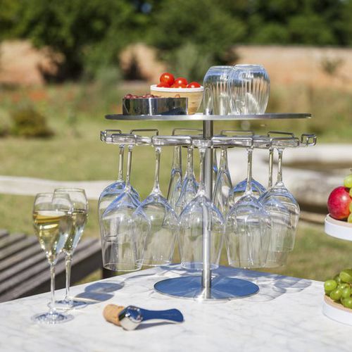 Stahl-Serviertablett - L'ARBRE À VERRES ANTIPASTI - L’Atelier du Vin - für Gewerbegebrauch