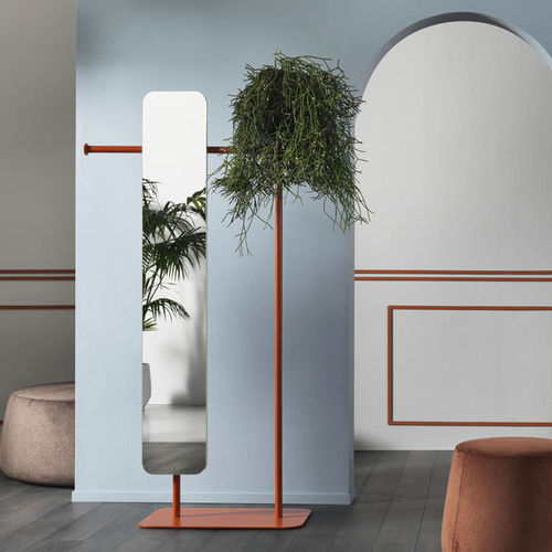 Bodenstehender stummer Diener - Babele - MEME DESIGN - Stahl / Glas / modern