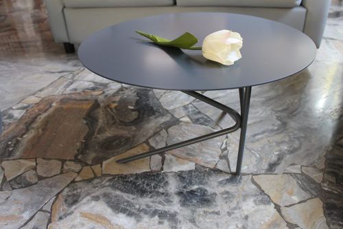 Moderner Couchtisch - MEME DESIGN - Holz / Gestell aus Metall / quadratisch