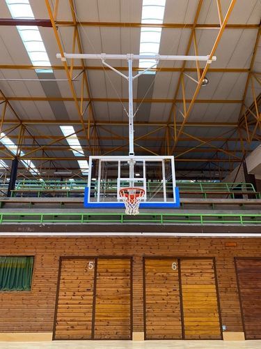 Basketballkorb für den Innenraum - Módica - LAUSIN Y VICENTE S.L. - zusammenklappbar / zur Deckenmontage / Metall