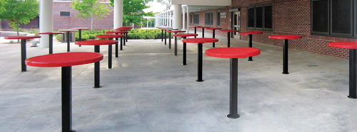 Moderner Stehtisch - TALL FOOD COURT - Dero - Stahl / quadratisch / rund