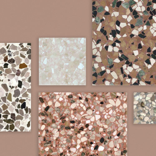 Zementfliesen - BAILA BOLERO - New Terracotta - Terrazzo / Naturstein / poliert