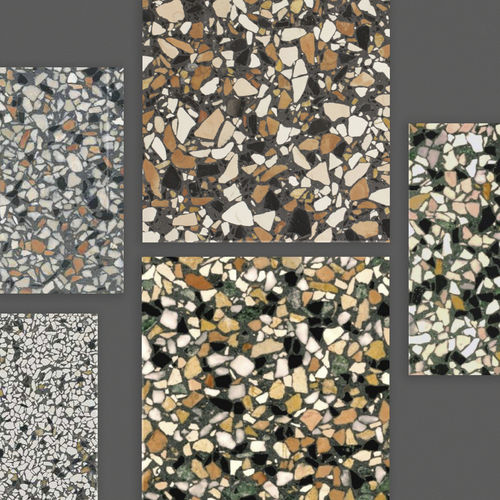 Zementfliesen - ROCKING AWESOME - New Terracotta - Terrazzo / Naturstein / poliert