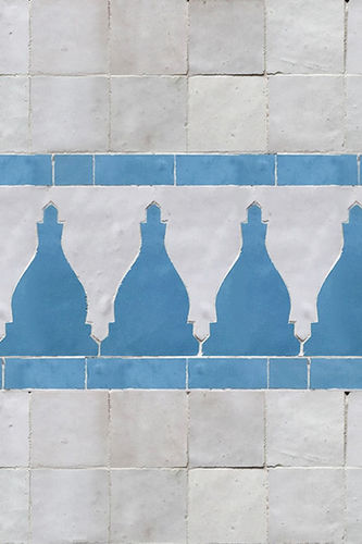 Fries / emaillierte Keramik - New Terracotta - Ton / Boden / wandmontiert