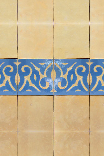 Fries / emaillierte Keramik - CHISELED  - New Terracotta - Ton / wandmontiert