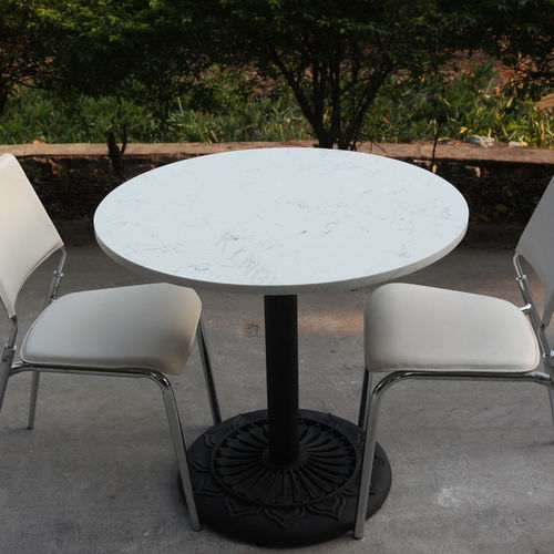 Moderner Tisch - T037 - KKR KINGKONREE - Gusseisen / Quarz / rund