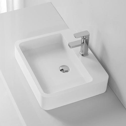 Aufsatzwaschbecken - KKR-1324 - KKR KINGKONREE - Keramik / rechteckig / 1-Loch