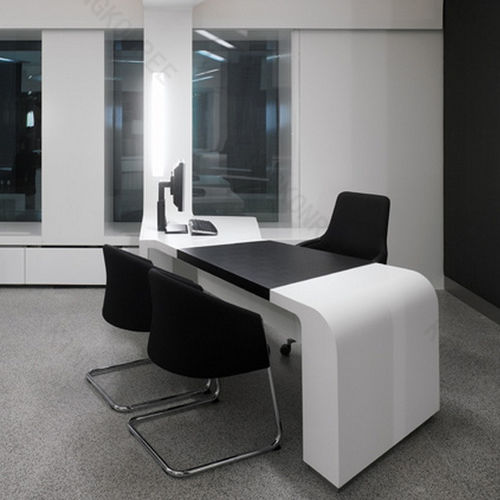 Moderner Tisch - CORIAN  - KKR KINGKONREE - Acryl / Mineralwerkstoff / rechteckig