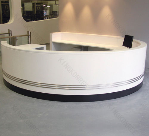 Halbrunde Empfangstheke - KKR KINGKONREE - Acryl / Mineralwerkstoff