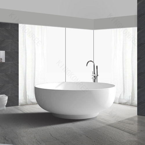 Runde Badewanne - KKR-B002-C - KKR KINGKONREE - freistehend / Mineralwerkstoff / Mineralguss