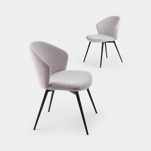 Moderner Stuhl - POLLY - pezzani home collection - für den Innenraum / Stoff / Sperrholz