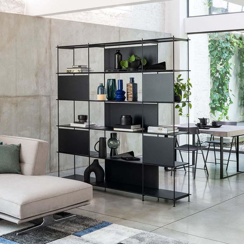 Modul-Bücherregal - Musa - pezzani home collection - modern / Stahlblech / lackierter Stahl