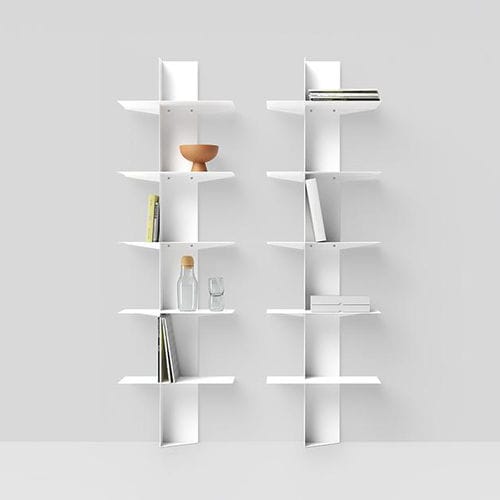 Wandmontiertes Bücherregal - LIFT - pezzani home collection - modern / Stahl / weiß