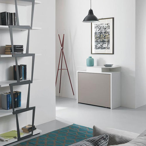 Moderner Konsolentisch - ARCHIMEDE - pezzani home collection - Laminat / Gestell aus Aluminium / rechteckig