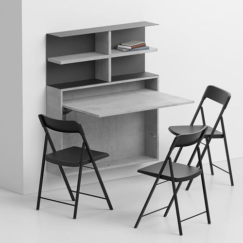 Wandmontierter Schreibtisch - BUREAU - pezzani home collection - für 2 bis 4 Personen / modern / Laminat