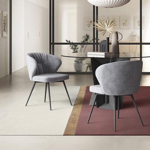 Moderner Stuhl - MINERVA  - pezzani home collection - für den Innenraum / Stoff / Leder