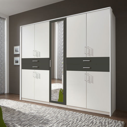 Moderner Kleiderschrank - TAIGA  - WIMEX modern furniture - Eiche / mit Schwingtür / mit Schublade