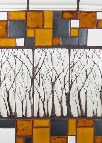 Keramikfliesen - ARBRE - BonTon design Handmade Tile - poliert / handgemalt / für Küche