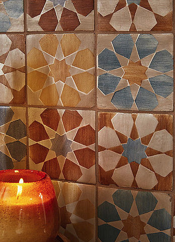 Terrakottafliesen - TILE & DESIGNS - Relief / für den Innenraum / Wand