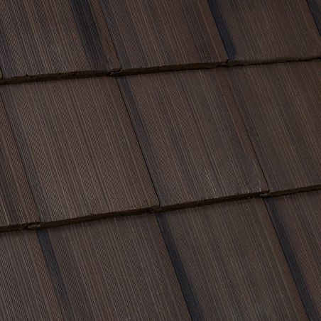 Flachdachziegel - WINDSOR SHAKE : BIRCHWOOD - Crown Roof Tiles - Beton / Großformat