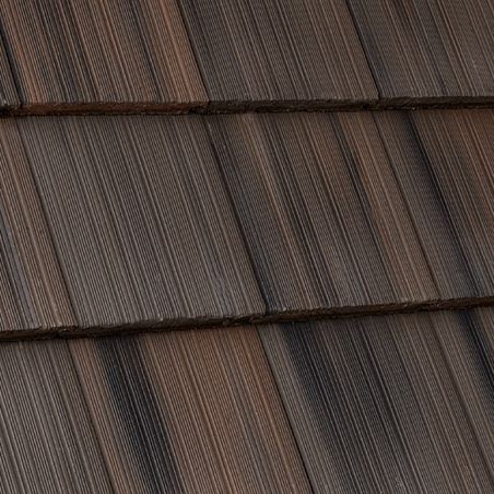 Flachdachziegel - WINDSOR SHAKE : MADERA - Crown Roof Tiles - Beton / Großformat