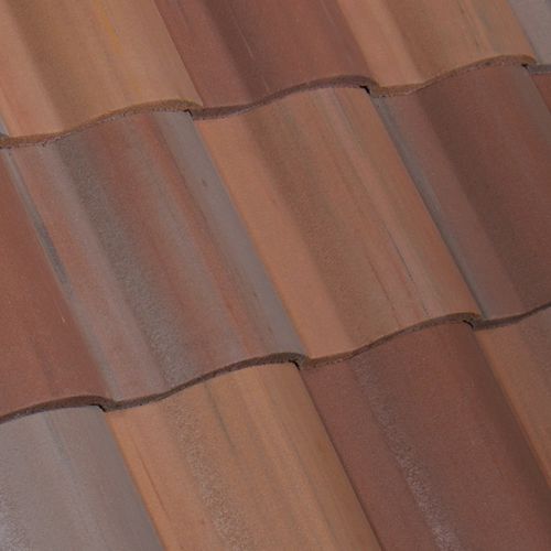 Verfalzt-Dachziegel - SANIBEL : NEW FLORIDA BLEND - Crown Roof Tiles - Beton / doppelt