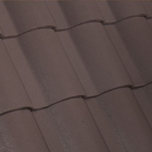Verfalzt-Dachziegel - SANIBEL : TOBACCO BLEND - Crown Roof Tiles - Beton / Großformat