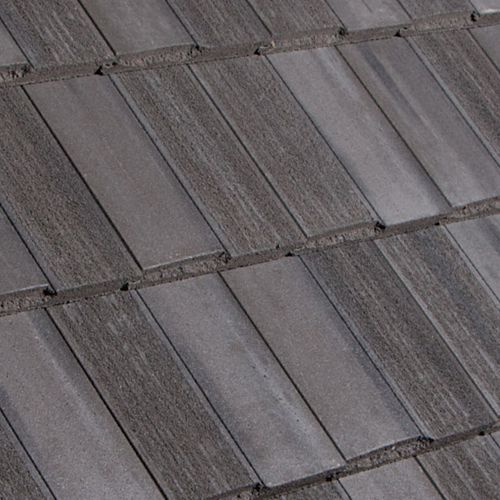 Flachdachziegel - WINDSOR SPLIT SHAKE : MANATEE - Crown Roof Tiles - Beton / Großformat