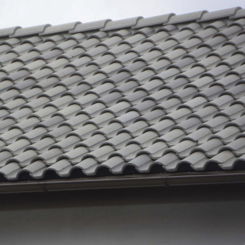 Verfalzt-Dachziegel - MEDITERRANEAN : NATURE'S - Crown Roof Tiles - Beton / grün