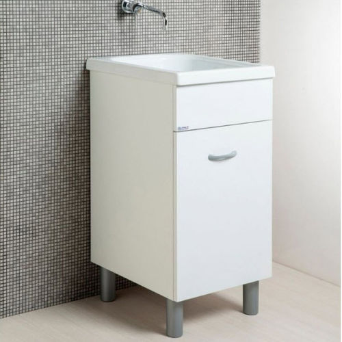Freistehender Waschtisch-Unterschrank - CORALLO-45 - LMC srl - Keramik / modern / mit integriertem Hochschrank