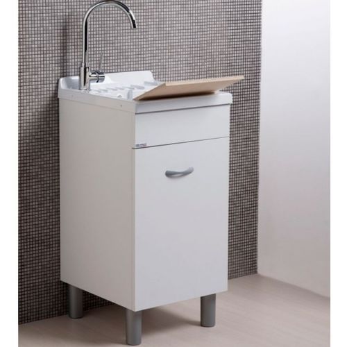 Bodenstehendes Ausgussbecken - UNIKA-ABS-45 - LMC srl - Holzfurnier / ABS