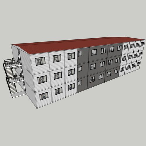 Fertigbau-Gebäude - VERSION A - Nordic Homes - Holz / Beton / Stahl