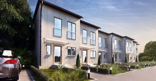 Fertigbauhaus - ROWHOUSE BLUEBERRY - Nordic Homes - umweltfreundlich / energiesparend / modern