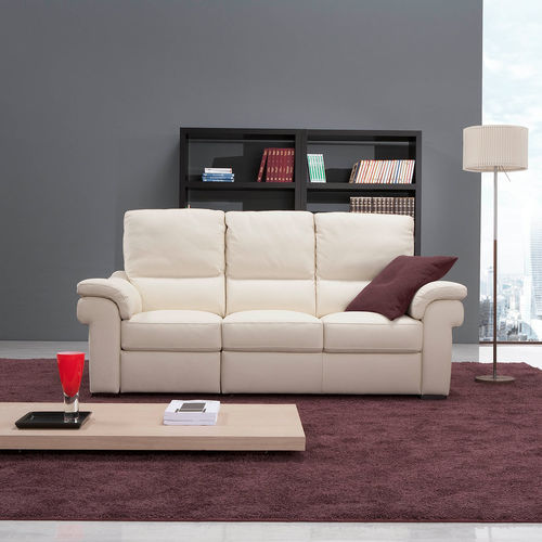 Modernes Sofa - KATE - egoitaliano - Stoff / Leder / beige