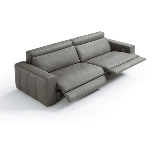 Modernes Sofa - MARNI - egoitaliano - Leder / schrägstellbar / mit Kopfstütze