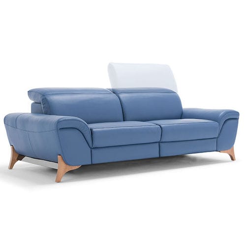 Modernes Sofa - MAISIE  - egoitaliano - Leder / schrägstellbar / mit Kopfstütze