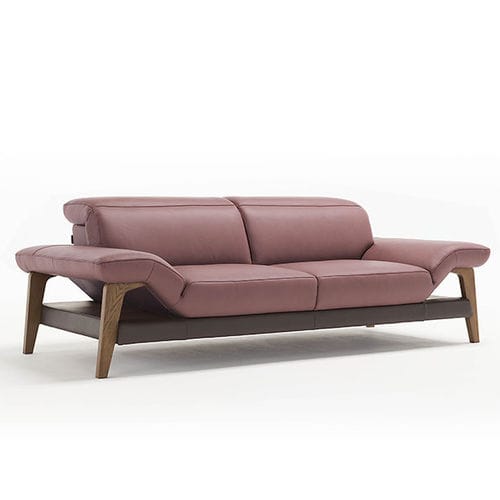 Ecksofa - MERIEM - egoitaliano - modern / Leder / grau