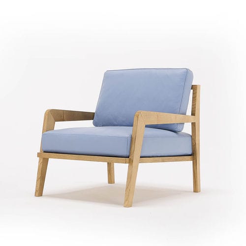 Moderner Sessel - OSLO - egoitaliano - Leder / Eiche / Esche