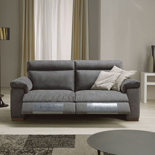 Modernes Sofa - CAPUCINE  - egoitaliano - Stoff / Leder / braun