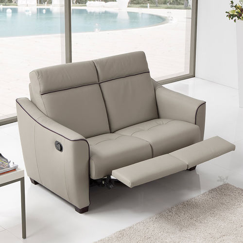 Modernes Sofa - SALLY - egoitaliano - Leder / schrägstellbar / mit Kopfstütze