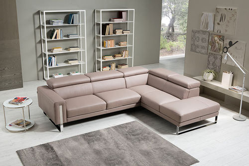 Ecksofa - REGINA - egoitaliano - modern / Leder / mit neigbarer Rückenlehne