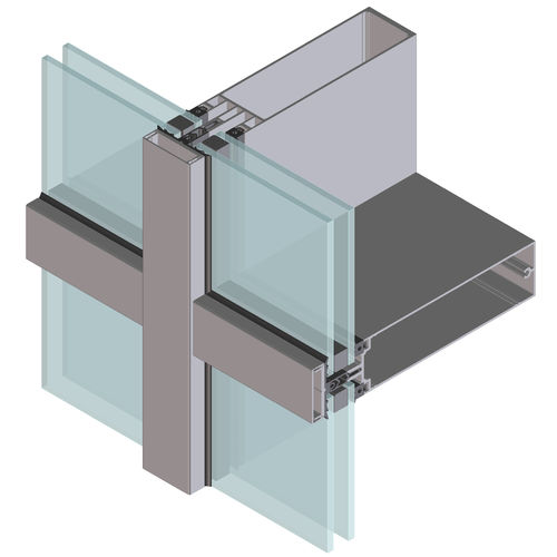 Vorhangfassade / freitragende Struktur - EFP RCW - European Facade Products - Isolierglasplatten / aus Aluminium und Glas / hochwiderstandsfähig