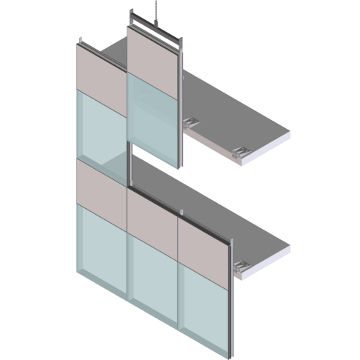 Platten-Vorhangfassade - EFP 65 SG - European Facade Products - Isolierglasplatten / aus Aluminium und Glas / hochwiderstandsfähig