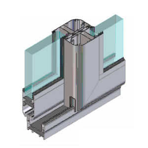 Aluminium-Türprofil - EFP 55 SLIDING W&D - European Facade Products - Akustik / Sicherheit