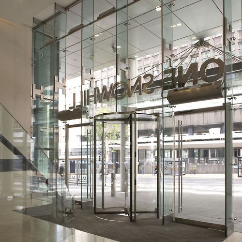 Punktgeheftete Vorhangfassade - FOCCHI - Edelstahl / aus Aluminium und Glas