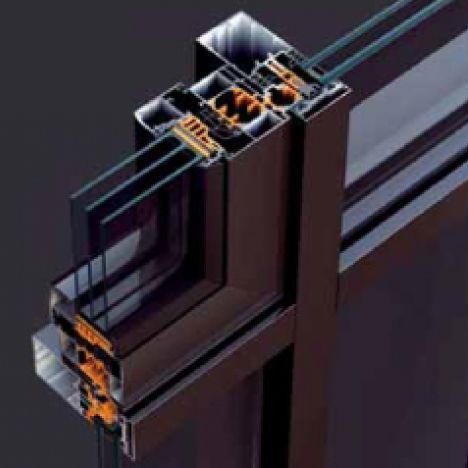 Vorhangfassade / freitragende Struktur - STANDARD - ADEN METAL - aus Aluminium und Glas / hochwiderstandsfähig / mit integrierter Isolierung